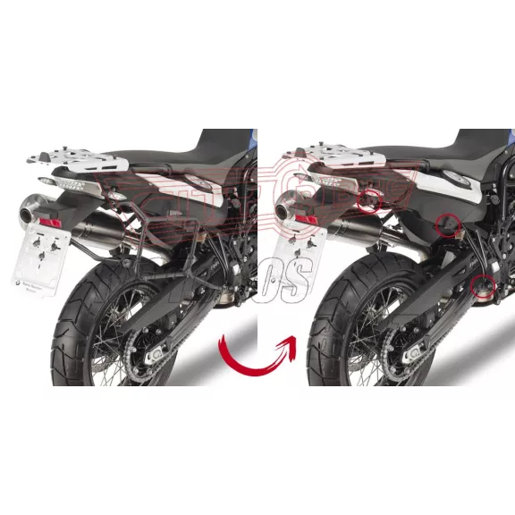 Oldaldoboz tartó cső BMW F 650 GS (08-17) / F 700 GS (13-17) / F 800 GS (08-17) GIVI Oldaldoboz tartó cső BMW F 650 GS (08-17) / F 700 GS (13-17) / F 800 GS (08-17) GIVI