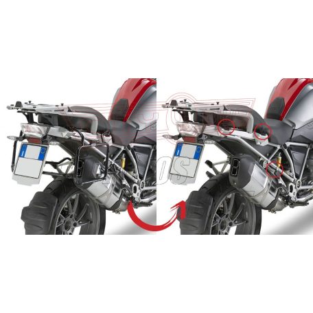 Oldaldoboz tartó cső BMW R 1200 GS (13-18) / BMW R 1200 GS ADVENTURE (14-18) / BMW R 1250 GS (2019-2023) / BMW R 1250 GS Adventure (2019-2024) GIVI