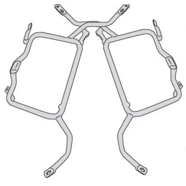   Oldaldoboz tartó cső BMW F 750 GS (2018-2019), (2020-2023) / BMW F 850 GS (2018-2019), (2020-2023) / F850 GS ADVENTURE (2019-2023) GIVI