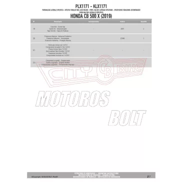   Oldaldoboz tartó cső Honda CB 500 X (2019-2023)/ NX 500 (2024-2025) GIVI