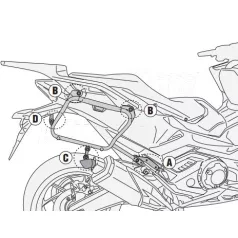 Oldaldoboz tartó cső HONDA FORZA 750 (21 > 25) GIVI