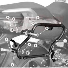   Oldaldoboz tartó cső Honda CBF 500 (04-12) / Honda CBF 600S/ CBF 600N (04-12) / Honda CBF 1000 / ABS (06-09) GIVI