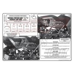   Oldaldoboz tartó cső Honda CBF 500 (04-12) / Honda CBF 600S/ CBF 600N (04-12) / Honda CBF 1000 / ABS (06-09) GIVI