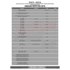 Oldaldoboz tartó cső Kawasaki Versys 650 (2015-2024) GIVI