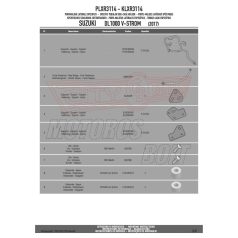   Oldaldoboz tartó cső Suzuki DL 1000 V-Strom (2017-2018) GIVI