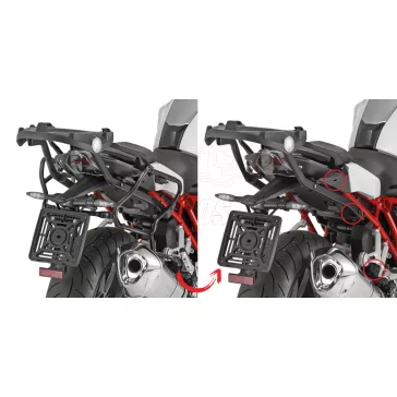  Oldaldoboz tartó cső BMW R 1200 R (2011-2014) / BMW R 1200 RS (2015-2018) /BMW R 1250 R (2019-2025) /BMW R 1250 RS (2019 > 2022) GIVI
