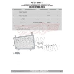   Hűtővédő rács Honda CB 500 X (2016-2018) / Honda CB 500 X (2019-2021) / Honda CB 650 R (2019) GIVI