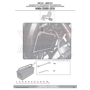   Hűtővédő rács Honda CB 500 X (2016-2018) / Honda CB 500 X (2019-2021) / Honda CB 650 R (2019) GIVI