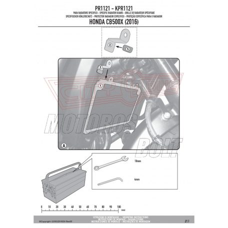 Hűtővédő rács Honda CB 500 X (2016-2018) / Honda CB 500 X (2019-2021) / Honda CB 650 R (2019) GIVI