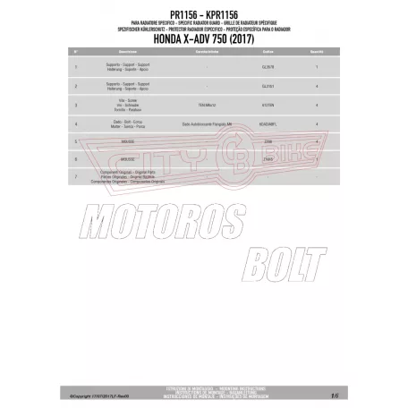 Hűtővédő rács Honda X-ADV 750 (2017-2025) / Honda Forza 750 (2021-2024) GIVI