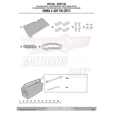 Hűtővédő rács Honda X-ADV 750 (2017-2025) / Honda Forza 750 (2021-2024) GIVI