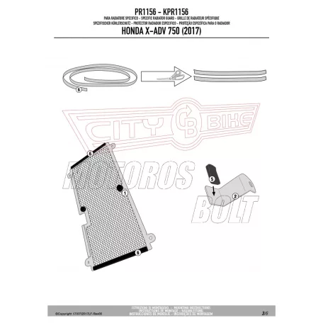 Hűtővédő rács Honda X-ADV 750 (2017-2025) / Honda Forza 750 (2021-2024) GIVI