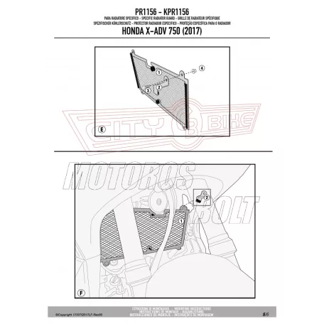 Hűtővédő rács Honda X-ADV 750 (2017-2025) / Honda Forza 750 (2021-2024) GIVI