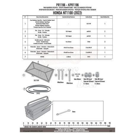 Hűtővédő rács HONDA NT1100 (22-24) GIVI