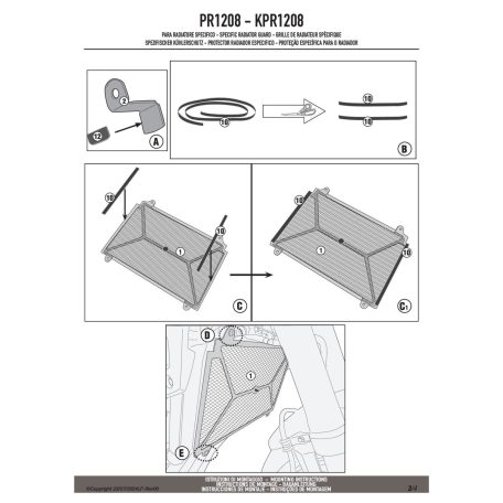Hűtővédő rács HONDA CB 650 R (2019-2020), HONDA CB 650 R (2021-2025) GIVI