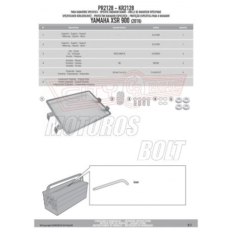 Hűtővédő rács Yamaha XSR 900 (2016-2018) GIVI