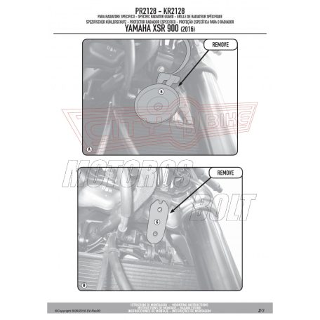 Hűtővédő rács Yamaha XSR 900 (2016-2018) GIVI