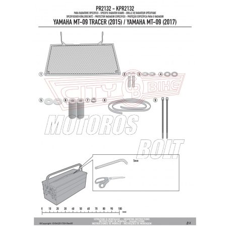 Hűtővédő rács Yamaha XSR 700 (2016-2018) / Yamaha MT-09 Tracer (2015-2017) GIVI