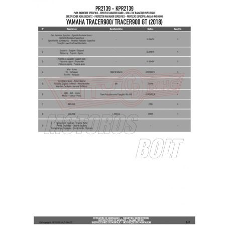 Hűtővédő rács Yamaha Tracer 900 / Tracer 900 GT (2018-2019) GIVI