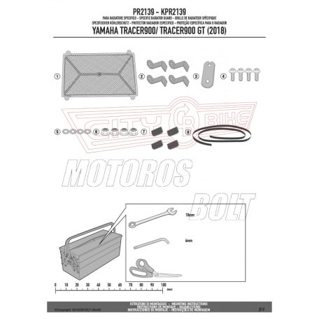 Hűtővédő rács Yamaha Tracer 900 / Tracer 900 GT (2018-2019) GIVI