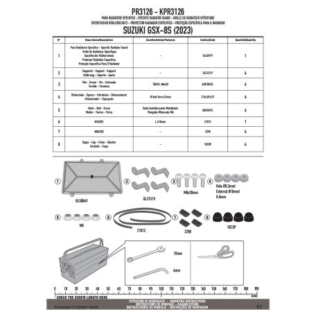 Hűtővédő rács SUZUKI GSX-8S (2023-2025) GIVI