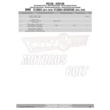   Hűtővédő rács BMW R 1200 GS Adventure (2014-2018) / BMW R 1200 GS (2013-2018) / BMW R 1250 GS (2019-2023) GIVI