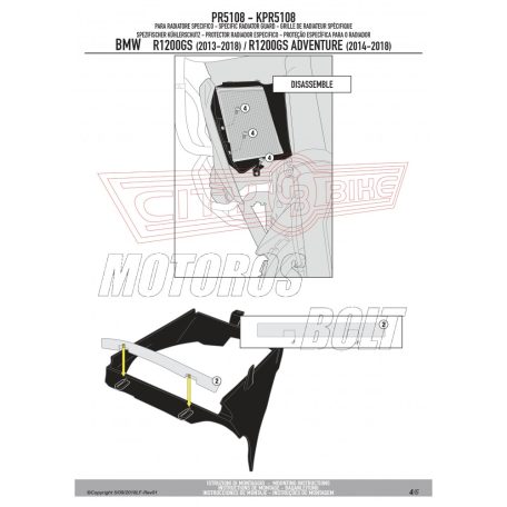 Hűtővédő rács BMW R 1200 GS Adventure (2014-2018) / BMW R 1200 GS (2013-2018) / BMW R 1250 GS (2019-2023) GIVI