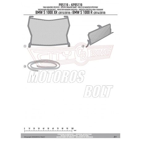 Hűtővédő rács BMW S 1000 XR (2015-2018) GIVI