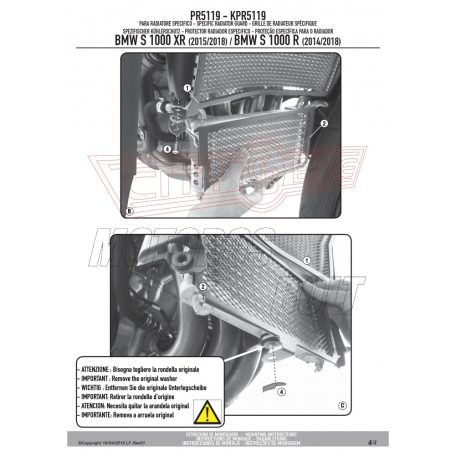 Hűtővédő rács BMW S 1000 XR (2015-2018) GIVI