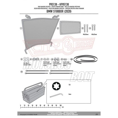 Hűtővédő rács BMW S 1000 XR (2020-2024) GIVI