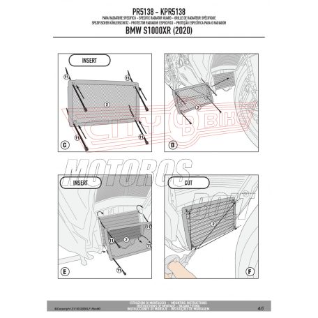 Hűtővédő rács BMW S 1000 XR (2020-2024) GIVI