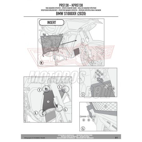 Hűtővédő rács BMW S 1000 XR (2020-2024) GIVI