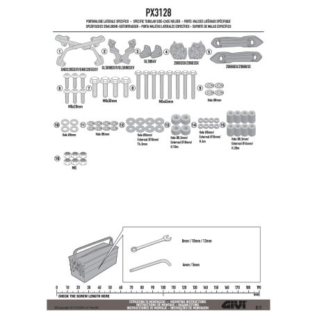GIVI PX3128 – Monokey TECH 3 oldaldoboz-tartó Suzuki GSX-S1000GX (2024–2025), V37 dobozhoz