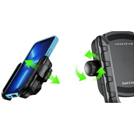 BIKETEC R9-CLIP telefontartó – gyors CLIP rögzítés