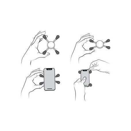 Komplett telefon tartó szett kormányra Xtra nagy telefonhoz