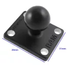 GPS tartó RAM MOUNT 4 lyukas talp, B (1") golyóval