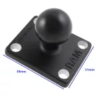 GPS tartó RAM MOUNT 4 lyukas talp, B (1") golyóval