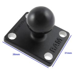 GPS tartó RAM MOUNT 4 lyukas talp, B (1") golyóval