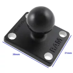 GPS tartó RAM MOUNT 4 lyukas talp, B (1") golyóval