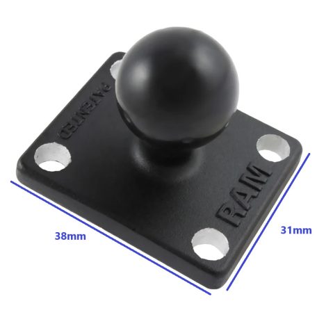GPS tartó RAM MOUNT 4 lyukas talp, B (1") golyóval