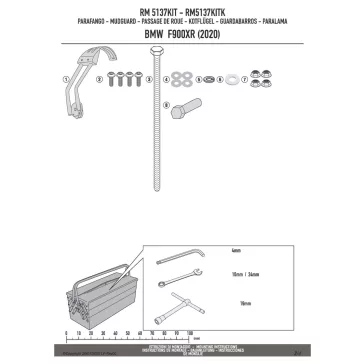   Sárvédő rögzítő kit BMW F 900 R (2020-2026) / F 900 XR (2020-2026) GIVI
