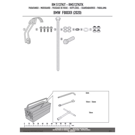 Sárvédő rögzítő kit BMW F 900 R (2020-2025) / F 900 XR (2020-2025) GIVI