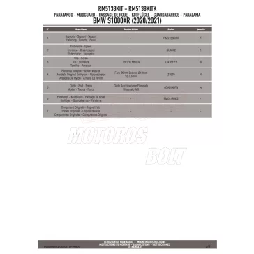 Sárvédő rögzítő kit BMW S 1000 XR (20-24) GIVI
