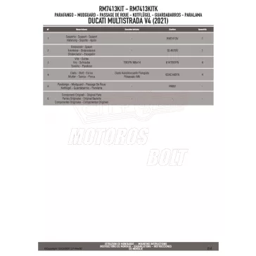   Sárvédő rögzítő kit DUCATI MULTISTRADA V4 / V4 S (21-26) GIVI