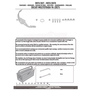   Sárvédő rögzítő kit DUCATI MULTISTRADA V4 / V4 S (21-26) GIVI