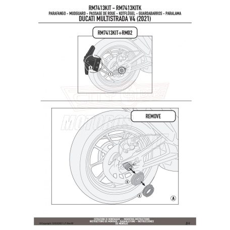 Sárvédő rögzítő kit DUCATI MULTISTRADA V4 / V4 S (21-24) GIVI