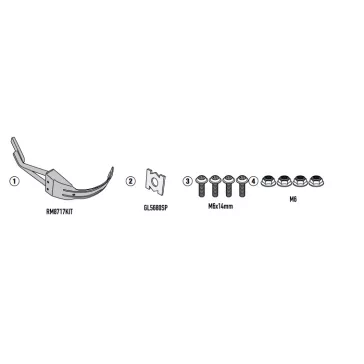   Sárvédő rögzítő kit BENELLI TRK702 (23-25), BENELLI TRK702 X (23-25) GIVI