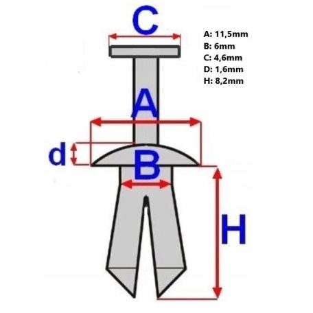 Patent műanyag 6mm furatba SUZUKI