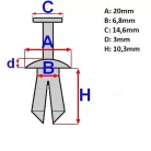 Patent műanyag 7mm Suzuki (AN250-400)