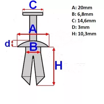 Patent műanyag 7mm Suzuki (AN250-400)